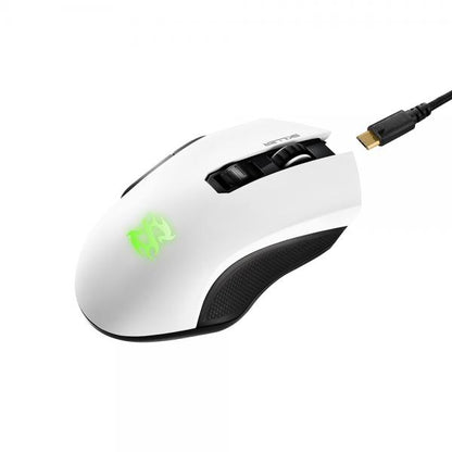 Sharkoon Skiller SGM3 ratón Derecho RF Inalámbrico+USB Tipo-A Óptico 6000 DPI [SKILLERSGM3WHITE]