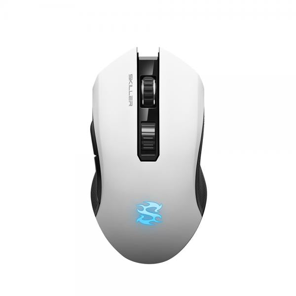 Sharkoon Skiller SGM3 ratón Derecho RF Inalámbrico+USB Tipo-A Óptico 6000 DPI [SKILLERSGM3WHITE]