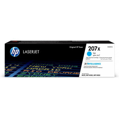 HP Cartuccia toner ciano originale LaserJet 207X ad alta capacità [W2211X]