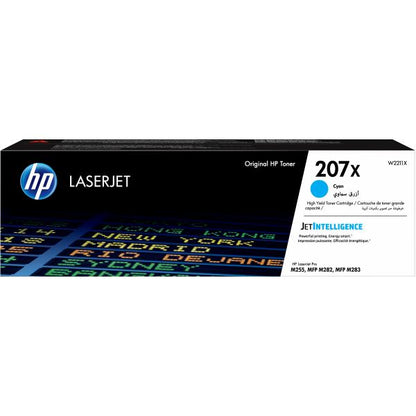 HP Cartuccia toner ciano originale LaserJet 207X ad alta capacità [W2211X]