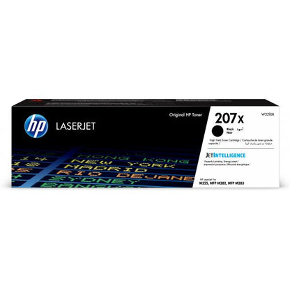 Cartucho de tóner original HP LaserJet 207X negro de alto rendimiento [W2210X]