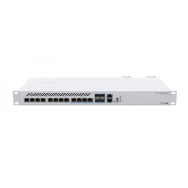 MikroTik, Cloud Router Switch 312, 4C+8XG, RM with 8 x 1G/2.5G/5G/10G RJ45 Ethernet LAN CRS312-4C+8XG-RM [CRS312-4C+8XG-RM]