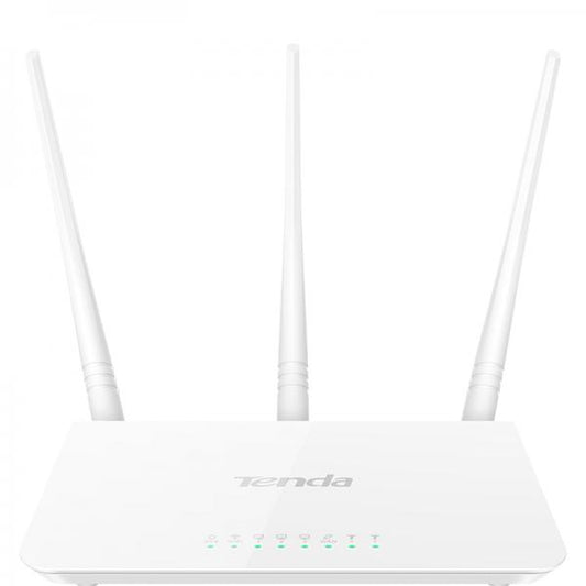 TENDA ROUTER BROADBAND N300 3 PORTE LAN 10/100 1 PORTA WAN 10/100 3 ANTENNE ESTERNE 5DBI WPS [F3]