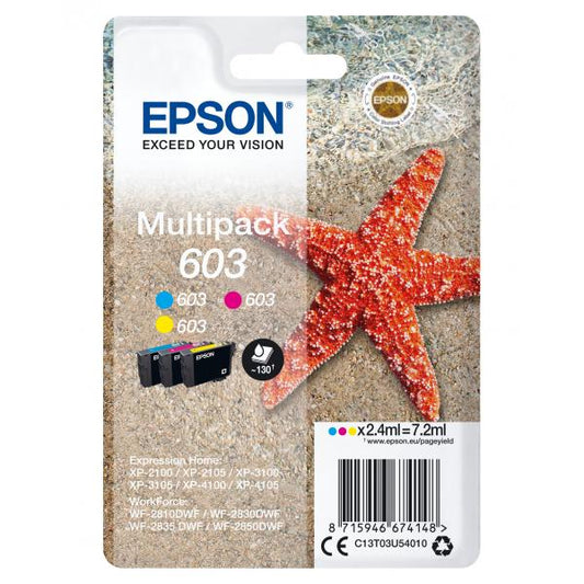 Epson Multipack 3-colours 603 Ink [C13T03U54010]