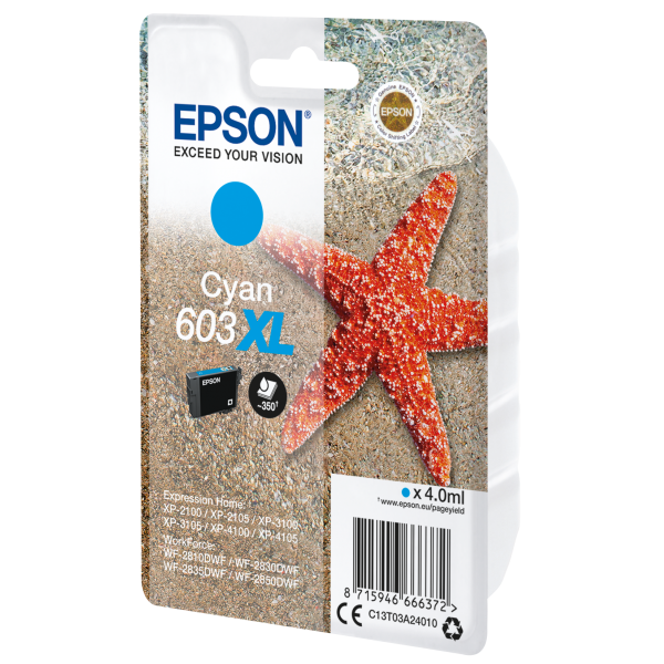 EPSON STARFISH XL CYAN INKJET HIGH CAPACITY CARTRIDGE C13T03A24010 NO BLISTER [C13T03A24010]