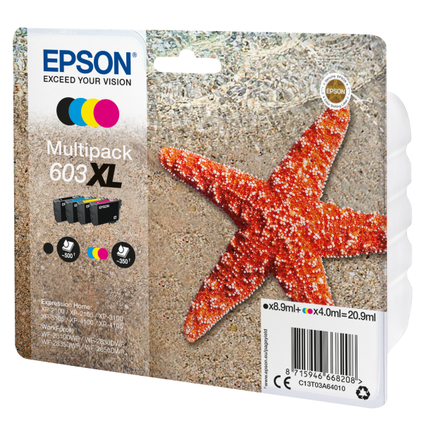 Epson Multipack 4-colours 603XL Ink [C13T03A64010]