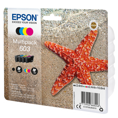 EPSON CARTUCCIA INCHIOSTRO MULTICOLOR NERO+COLORE INKJET STANDARD [C13T03U64010]