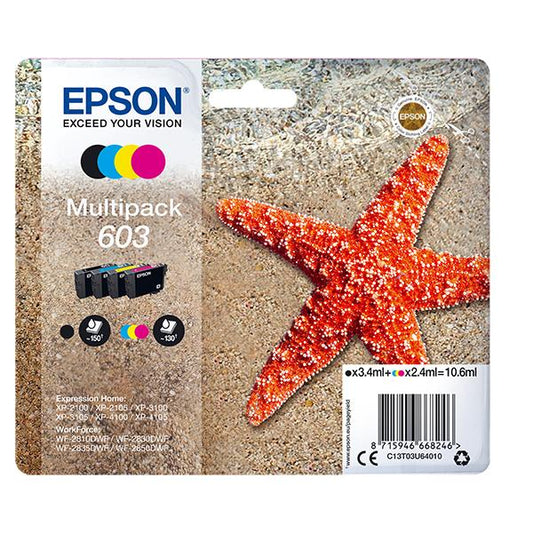 EPSON CARTUCCIA INCHIOSTRO MULTICOLOR NERO+COLORE INKJET STANDARD [C13T03U64010]