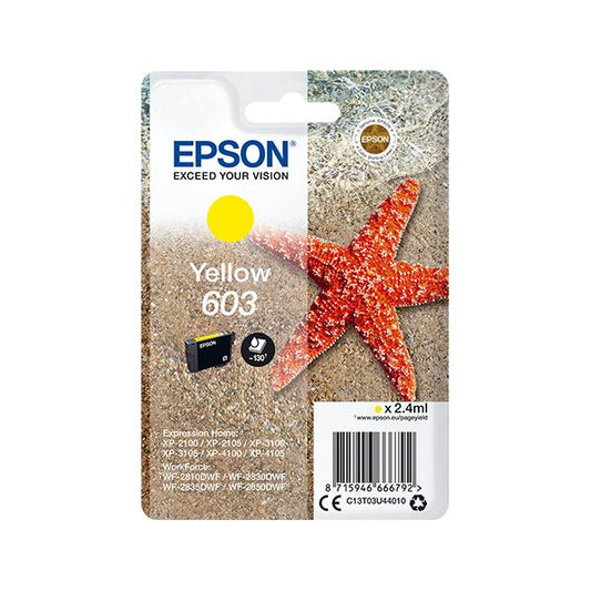 EPSON CARTUCCIA STELLA MARINA GIALLO INKJET ALTA CAPACITA C13T03U44010 NO BLISTER [C13T03U44010]