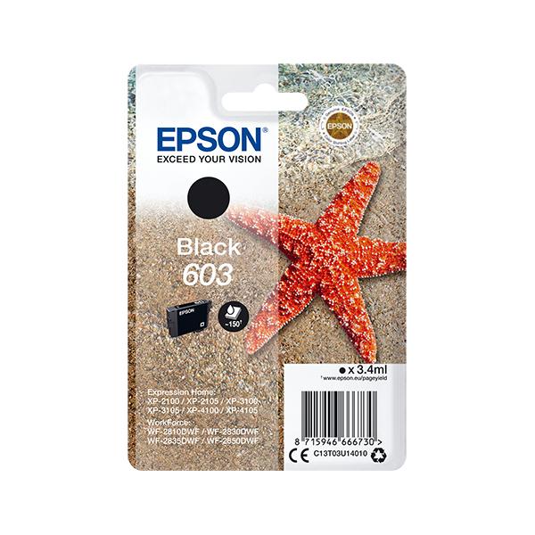 EPSON CARTUCCIA STELLA MARINA INKJET ALTA CAPACITA C13T03U14010 NO BLISTER NERO [C13T03U14010]