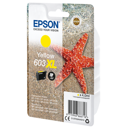 CARTUCHO DE INYECCIÓN DE TINTA EPSON STARFISH XL AMARILLO ALTA CAPACIDAD C13T03A44010 SIN BLISTER [C13T03A44010]