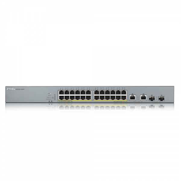 Zyxel GS1350-26HP-EU0101F switch di rete Gestito L2 Gigabit Ethernet (10/100/1000) Supporto Power over Ethernet (PoE) Grigio [GS1350-26HP-EU0101F]