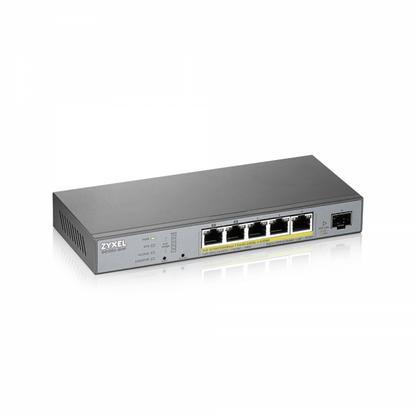 Zyxel GS1350-6HP-EU0101F switch di rete Gestito L2 Gigabit Ethernet (10/100/1000) Supporto Power over Ethernet (PoE) Grigio [GS1350-6HP-EU0101F]