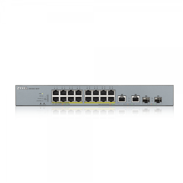 Zyxel GS1350-18HP-EU0101F switch di rete Gestito L2 Gigabit Ethernet (10/100/1000) Supporto Power over Ethernet (PoE) Grigio [GS1350-18HP-EU0101F]