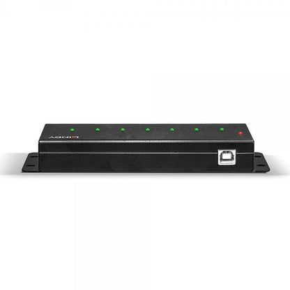 Lindy Hub y Concentrador USB de 7 Puertos 480 Mbit/s Negro [LINDY42794]