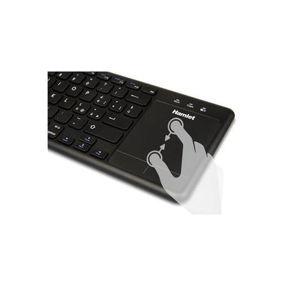 Hamlet XKK400ITA RF teclado QWERTY Inalámbrico Italiano Negro [XKK400ITA] 