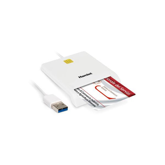 Hamlet HUSCR30 lettore di card readers Interno Bianco USB 3.2 Gen 1 (3.1 Gen 1) [HUSCR30]