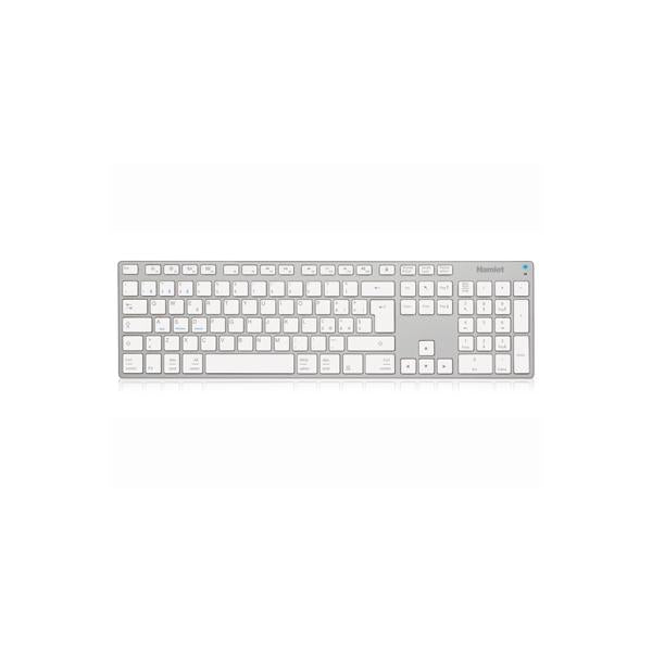 Hamlet XKKITA-MCBT Italian Bluetooth keyboard Silver, White [XKKITA-MCBT] 