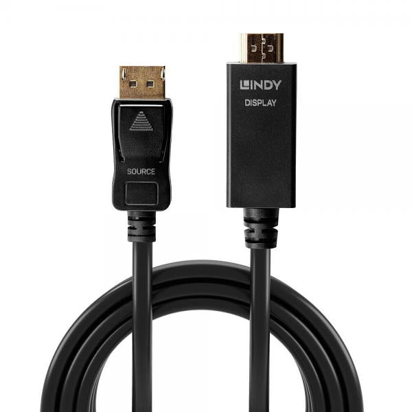 Lindy 36924 cavo di interfaccia e adattatore Diplayport HDMI Nero [LINDY36924]