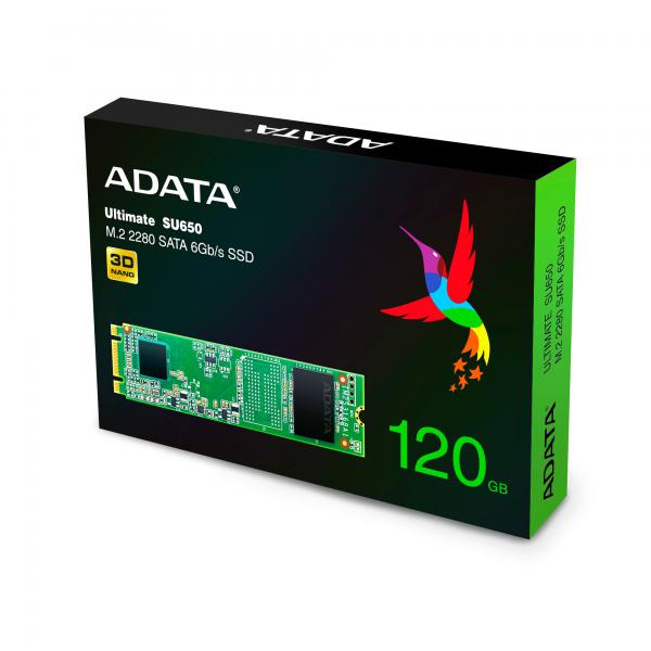 ADATA Ultimate SU650 M.2 120 GB Serial ATA III 3D TLC [ASU650NS38-120GT-C]