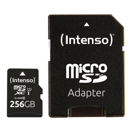 INTENSO MEMORY CARD MICRO SD 256GB UHS-I PREMIUM Up to 90 Mb/s [3423492]