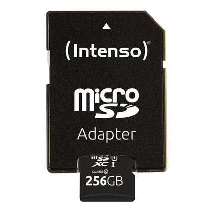 INTENSO MEMORY CARD MICRO SD 256GB UHS-I PREMIUM Up to 90 Mb/s [3423492]