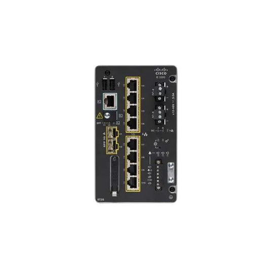 Cisco Catalyst IE-3300-8T2S-A switch di rete Gestito L2 Gigabit Ethernet (10/100/1000) Nero [IE-3300-8T2S-A]