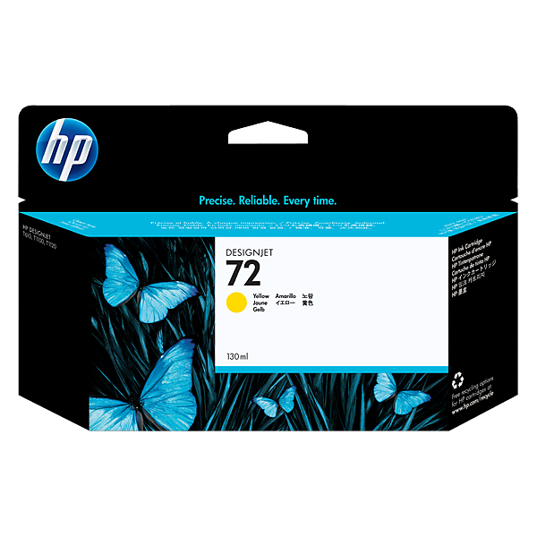 HP Cartuccia inchiostro giallo 72, 130 ml [C9373A]