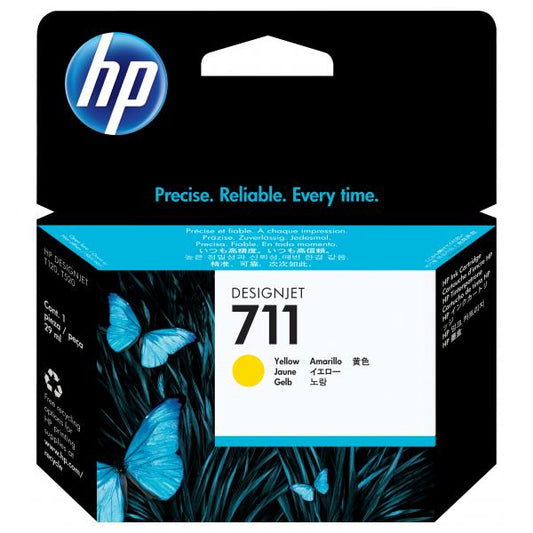 HP CART INK GIALLO PER PLOTTER T120 - T520 N. 711 [CZ132A]