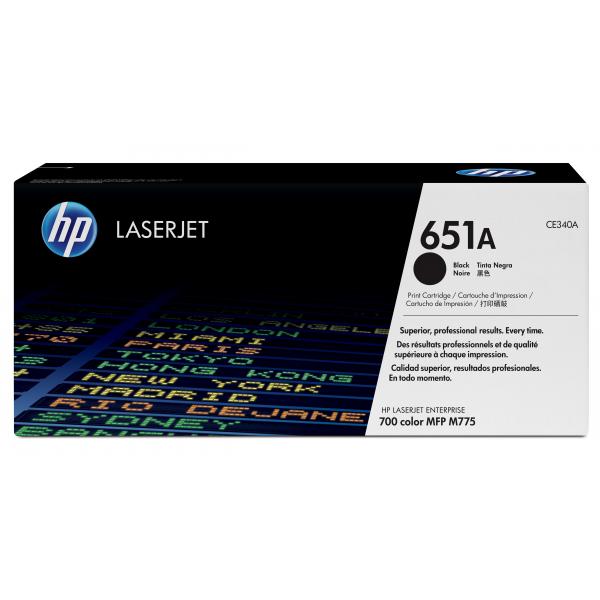 TONER HP NEGRO 651A 13.500 PAGINAS PARA SERIE LJ M775 [CE340A]