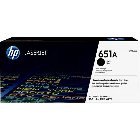 TONER HP NEGRO 651A 13.500 PAGINAS PARA SERIE LJ M775 [CE340A]