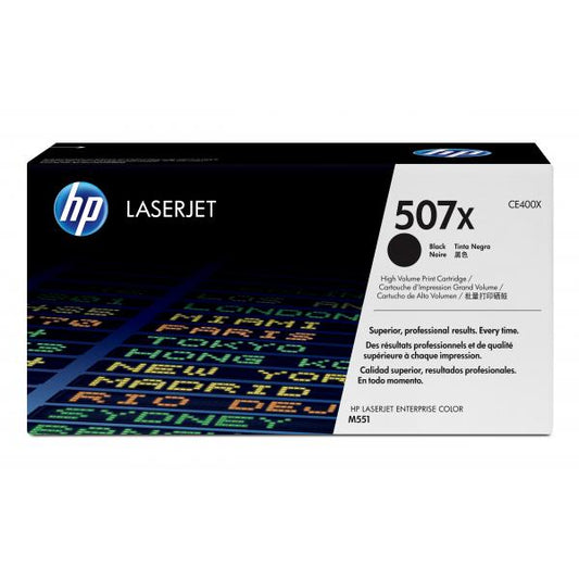 HP Cartuccia Toner originale nero ad alta capacità LaserJet 507X [CE400X]