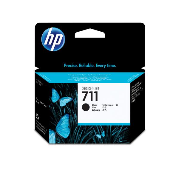 HP Cartuccia inchiostro nero DesignJet 711, 80 ml [CZ133A]