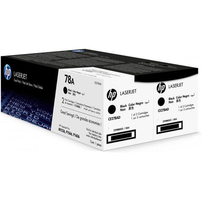 HP TONER NERO CE278A LASERJET SMART PRINT 2100 PAGINE (CONF 2 PZ) 78A [CE278AD]