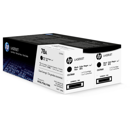 HP TONER NERO CE278A LASERJET SMART PRINT 2100 PAGINE (CONF 2 PZ) 78A [CE278AD]