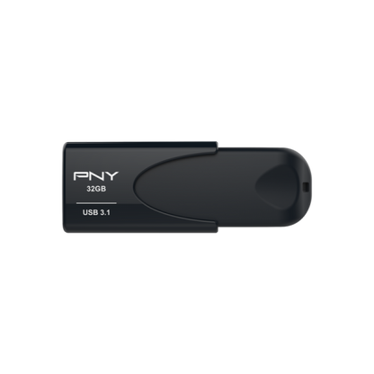 PNY Unidad Flash USB Attache 4 32GB USB Tipo A 3.2 Gen 1 (3.1 Gen 1) Negro [FD32GATT431KK-EF] 