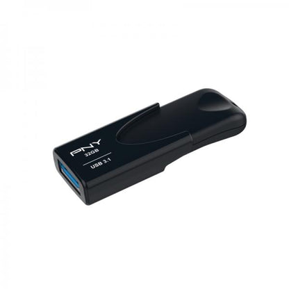 PNY Unidad Flash USB Attache 4 32GB USB Tipo A 3.2 Gen 1 (3.1 Gen 1) Negro [FD32GATT431KK-EF] 