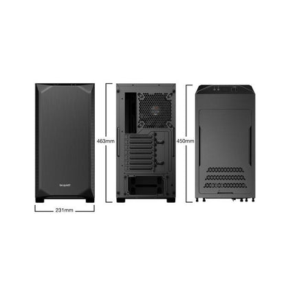 BE QUIET! CASE ATX PURE BASE 500 BLACK, 2XUSB 3.2, MIC+AUDIO, 7 SLOT ESPANSIONE, 2.5/3.5 DRIVE BAY [BG034]