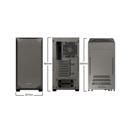 BE QUIET! CASE ATX PURE BASE 500 METALLIC GRAY, 2XUSB 3.2, 7 SLOT ESPANSIONE, 2X3.5/5X2.5 DRIVE [BG036]