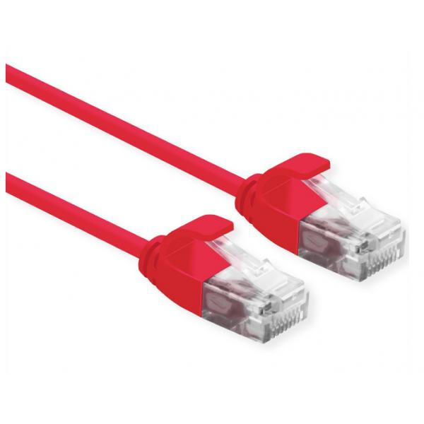 ROLINE UTP DATA CENTER PATCH CORD CAT.6A (CLASS EA) LSOH SLIM 2 M ROSSO [21.15.3915]