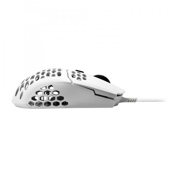 COOLER MASTER MOUSE GAMING WIRED MASTERMOUSE MM710 OPTICAL USB 16000 DPI COLOR WHITE [MM-710-WWOL1] 