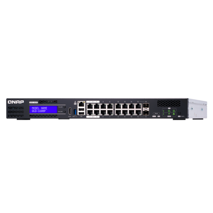 QNAP QGD-1600P Gestito Gigabit Ethernet (10/100/1000) Supporto Power over Ethernet (PoE) 1U Nero, Grigio [QGD-1600P-4G]