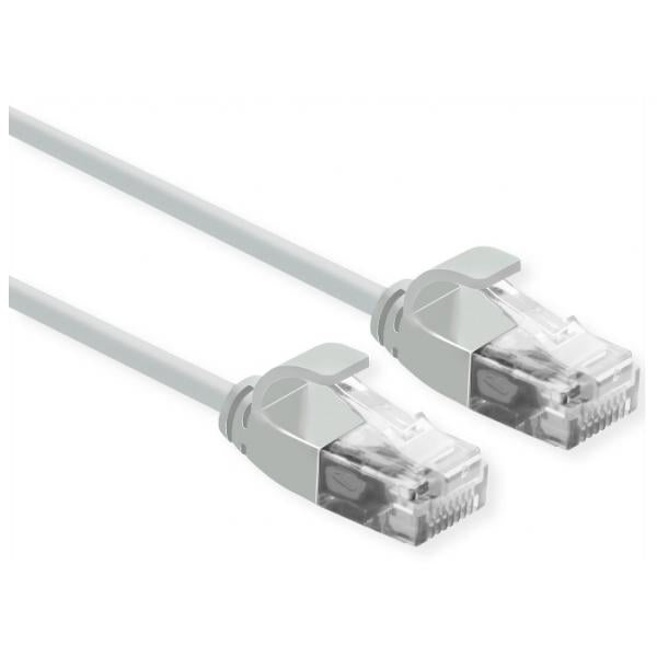 ROLINE UTP DATA CENTER PATCHCORD CAT.6A/CLASS EA, LSOH, SLIM, GREY, 0.3M [21.15.3901]