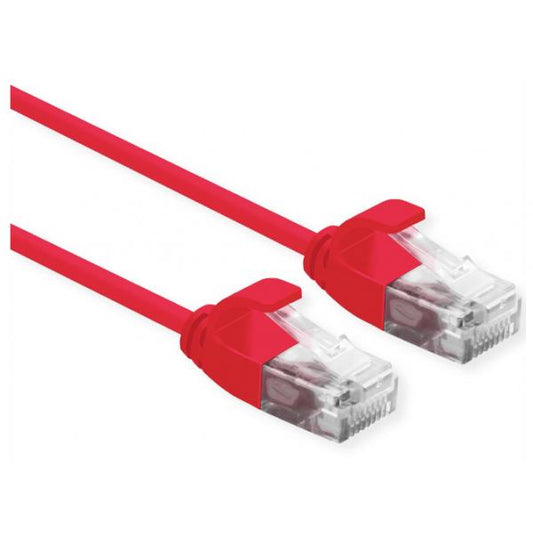 ROLINE UTP DATA CENTER PATCH CORD CAT.6A (CLASS EA) LSOH SLIM 3 M ROSSO [21.15.3916]