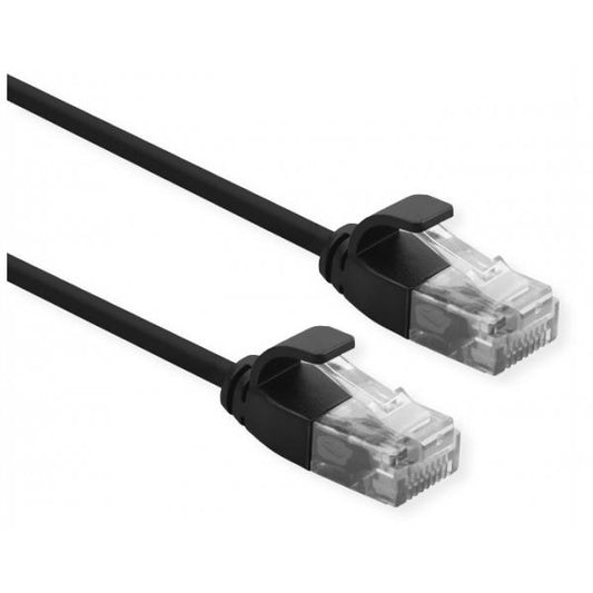 ROLINE UTP DATA CENTER PATCH CORD CAT.6A (CLASS EA) LSOH SLIM 3 M NERO [21.15.3956]