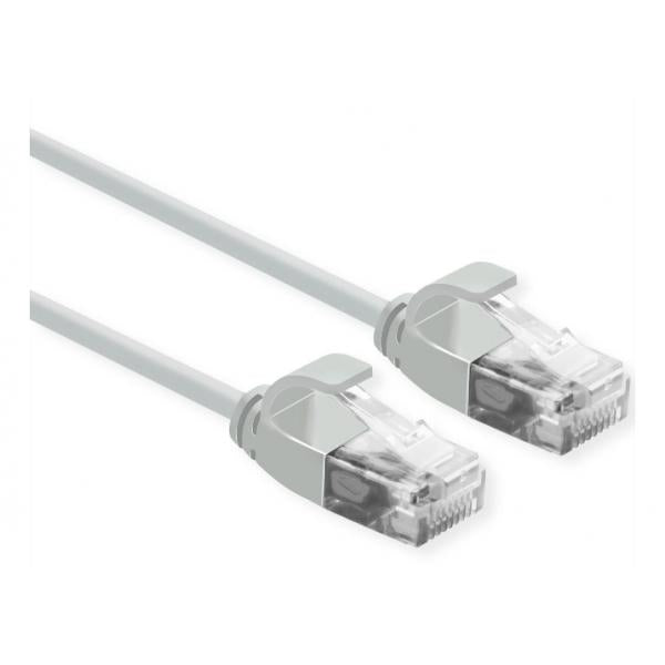 ROLINE UTP DATA CENTER PATCHCORD CAT.6A/CLASS EA, LSOH, SLIM, GREY, 0.5M [21.15.3902]