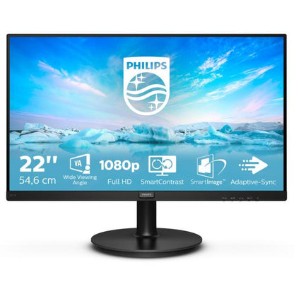 MONITOR PHILIPS 21.5 LED VA 16:9 FHD 4MS 200 CDM, VGA/HDMI [221V8]