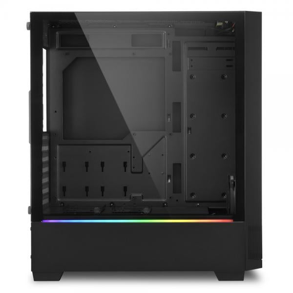 SHARKOON CASE RGB FLOW, ATX, 7 RANURAS DE EXPANSIÓN, 2 USB 3.0, 1 USB 2.0 BAHÍA PARA UNIDADES 2.5"/3.5" [RGB FLOW]