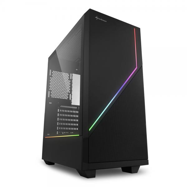 SHARKOON CASE RGB FLOW, ATX, 7 RANURAS DE EXPANSIÓN, 2 USB 3.0, 1 USB 2.0 BAHÍA PARA UNIDADES 2.5"/3.5" [RGB FLOW]