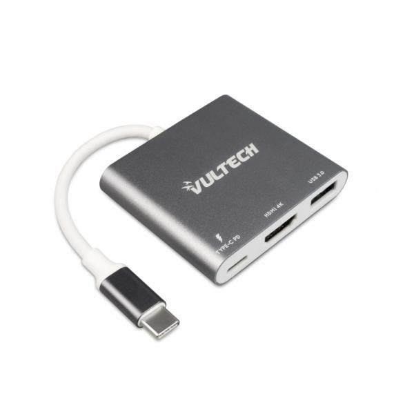 VULTECH ADATTATORE TYPE-C 1 HDMI 1 USB 3.0 1 PD [ATC-01]